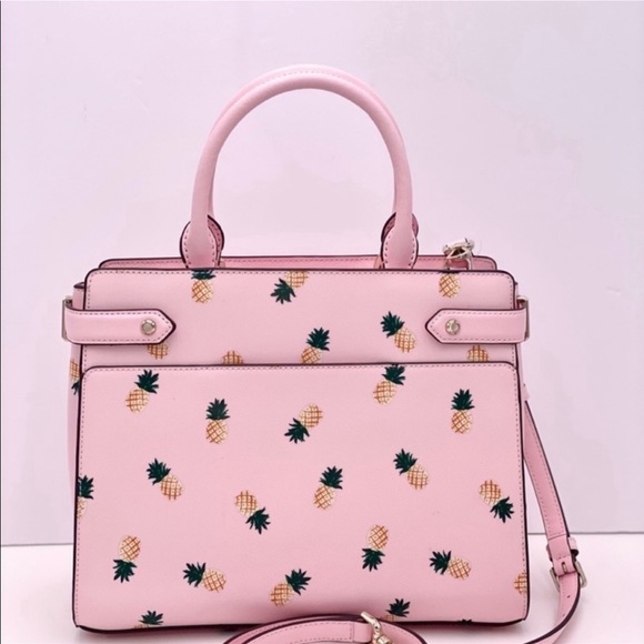 Kate Spade Pink Pineapple Satchel - Picture 3 of 11